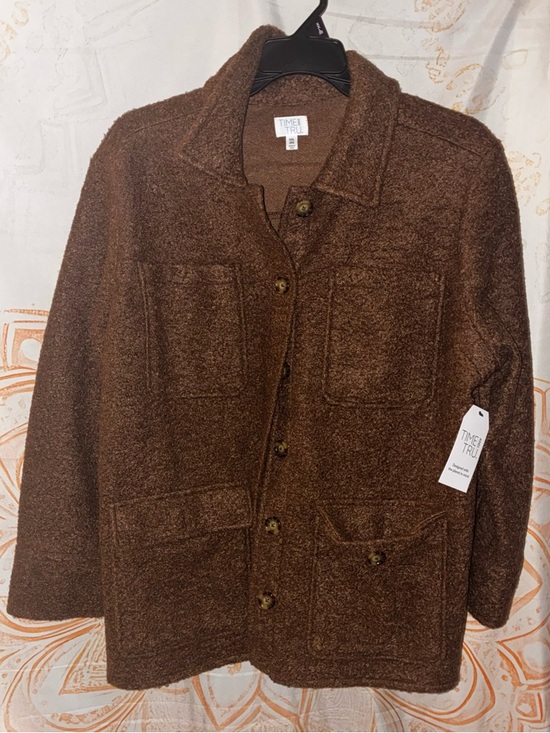 Time and Tru Jackets & Blazers - Time and Tru Brown Pea Coat Jacket